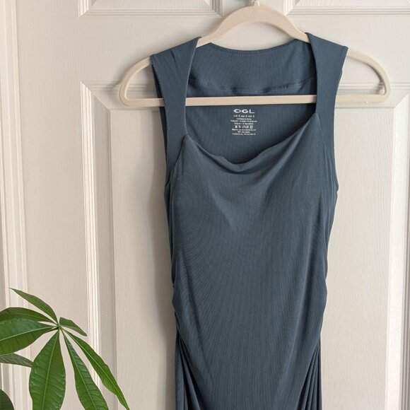 OGL_move - Eco-SkinKiss Goddess Ruched Midi Tank dress. - Picture 1 of 5